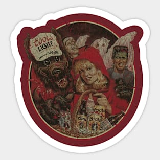 BeerWolf HALLOWEEN 80S - VINTAGE RETRO STYLE Sticker